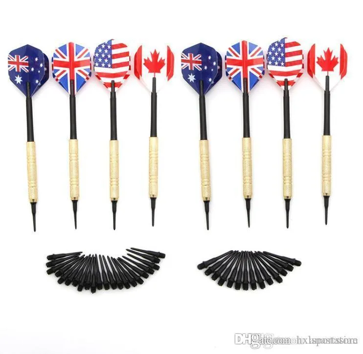 ht 12PCS/Set Of Soft Tip Darts For Electronic Dartboard With 36 Extra Tips Professional