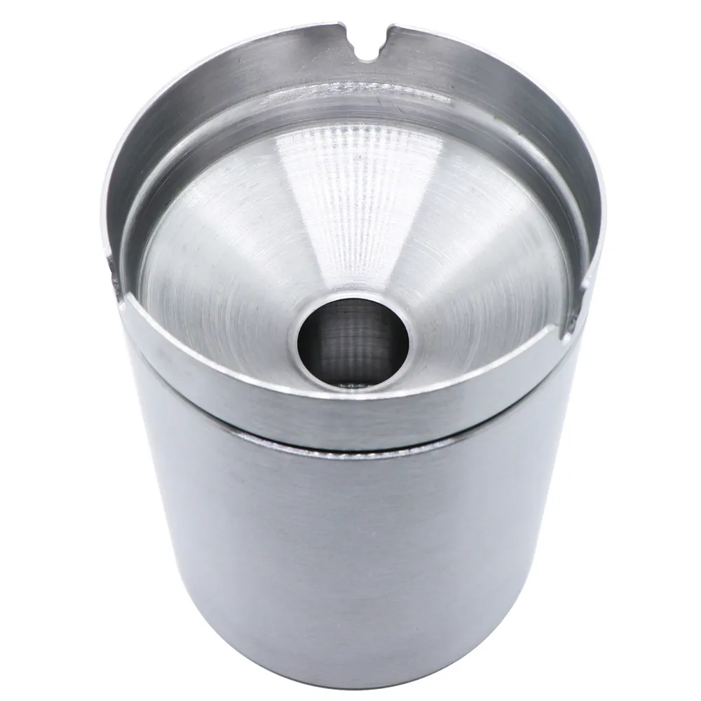 Smokeless Ashtray with Lid Smell Proof Stainless Steel Cigarette Ash Tray for Outdoor Office Home Car Use XBJK2202