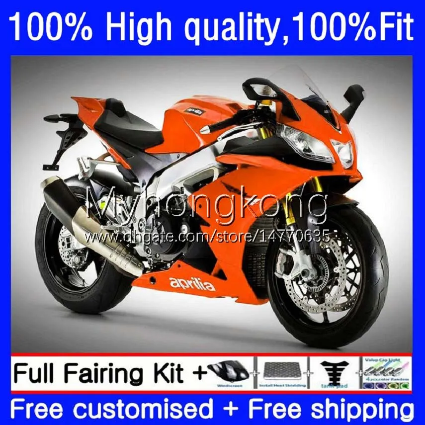 Injektion för Aprilia RSV1000 R RR Mille RSV-1000 RSV 1000 R-kropp 13NO.99 RSV1000R 2009 2010 2011 2012 2013 2014 2015 Alla Orange RSV1000RR 09 10 11 12 13 14 15 Fairing