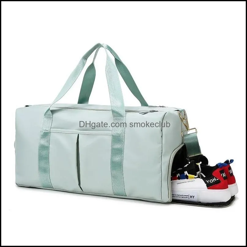 Outdoor Bags Sports For Gym Women Men Fitness Bag Waterproof Cylinder One Shoulder Sport Swimming Travel Package Handbag