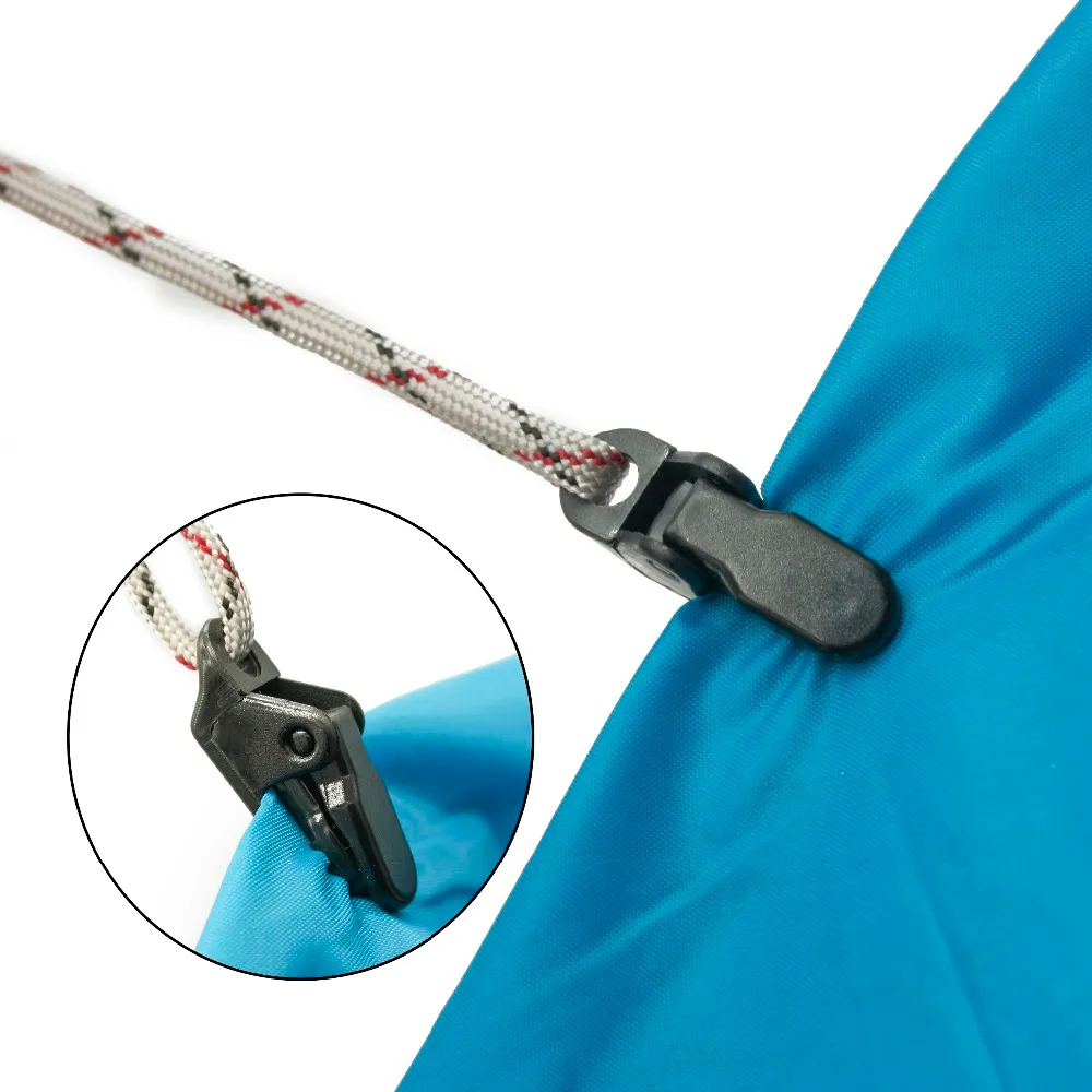 10 stks / partij Tent Pull Point Clip Outdoor Camping Alligator Haak Gesp Voor Crocodile Accessoire FT137