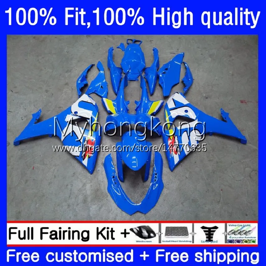 Injeção para Suzuki GSXR 1000CC 1000 Light Blue CC 2009 2010 2012 2013 2015 2016 corpo 28no.126 K9 GSXR-1000 GSX-R1000 09-16 GSXR1000 09 10 11 12 13 14 16 Feeding do OEM