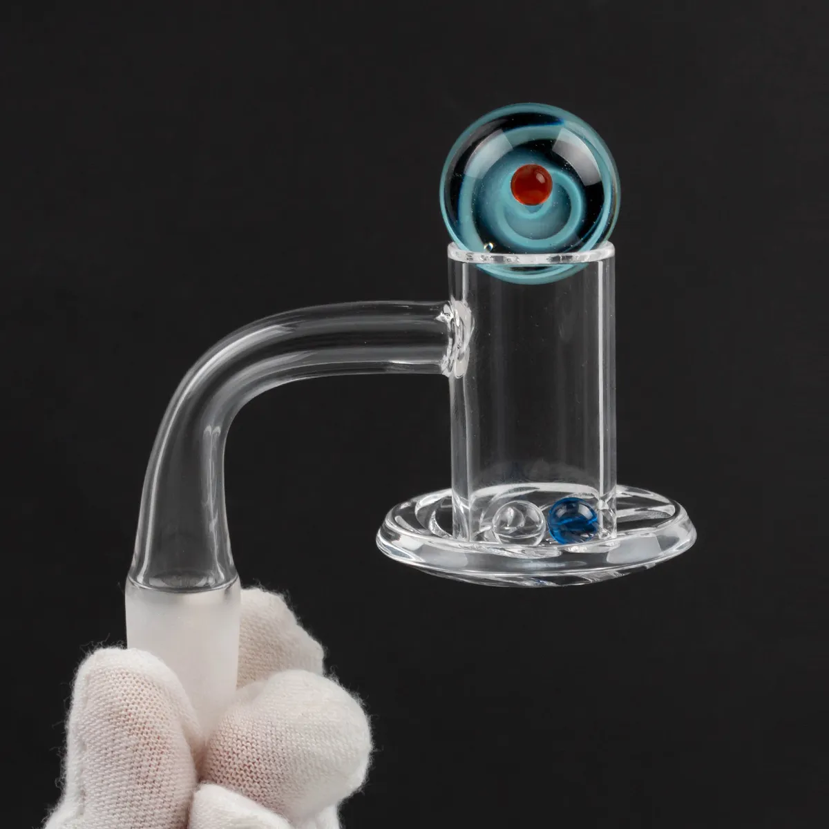 US Blender 20 mm OD Quartz Banger z Perl Pearl i szklaną węglowodany Kulkę Dym Akcesorium Fatled Edge Bucket 10 mm 14 mm samca kobieta dla Bong Dab Rig K877