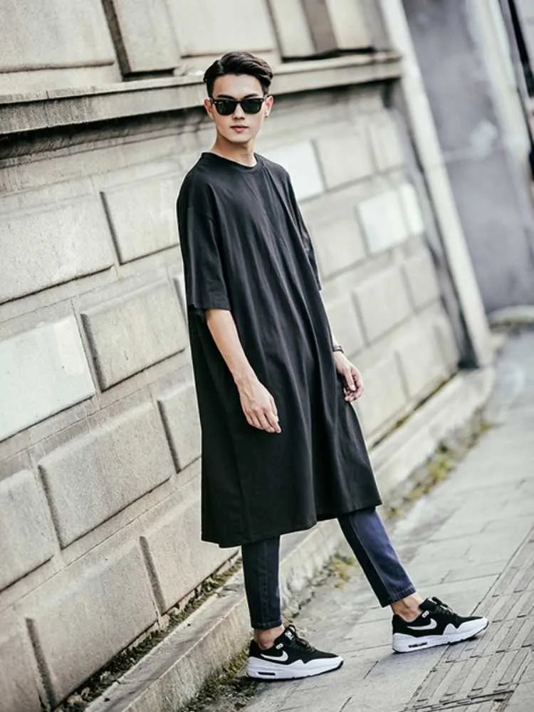 oversized shirt mens korean