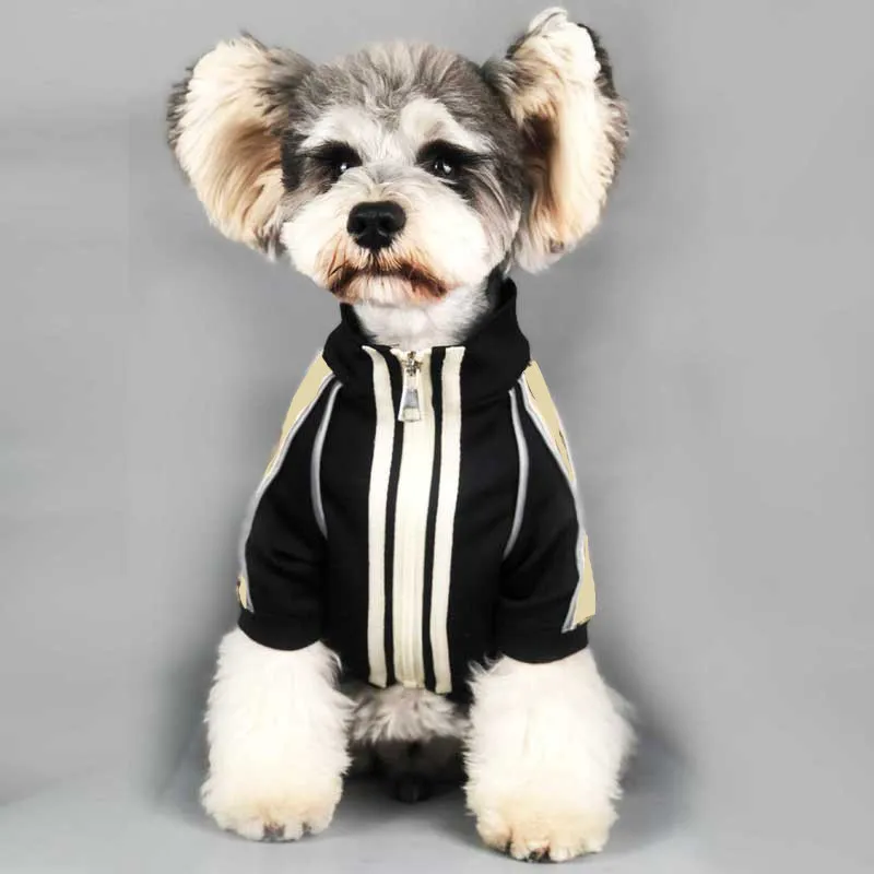 Trendy Brief Designer Dog Jacket Lente Herfst Honden Kleding Zomer Dunne Winter Pluche Pet Jas Puppy Kat Bovenkleding Teddy Bulldog Pug