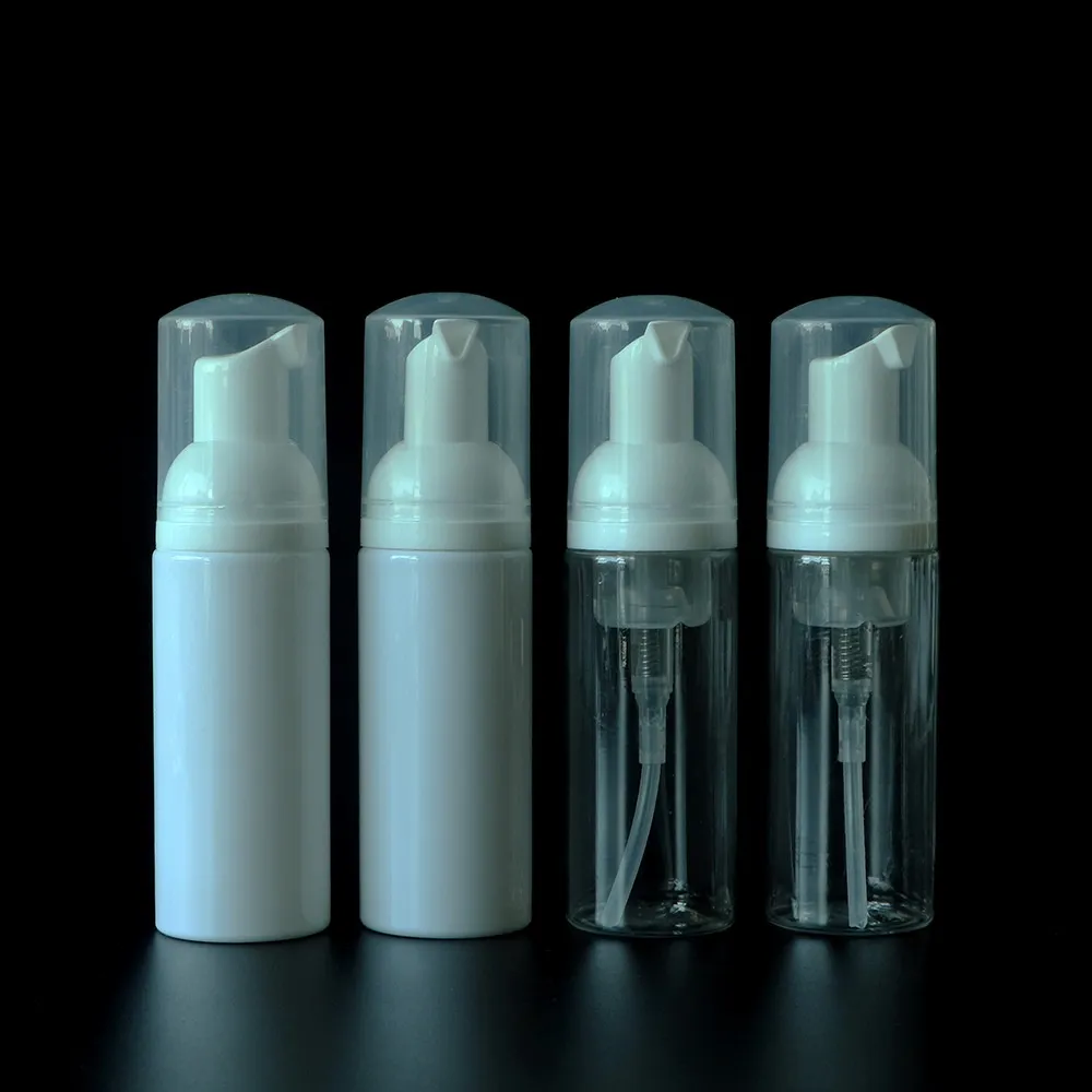 30ml 60ml espuma plástica Bomba de espuma 2oz claras brancas de sabão branca frascos desinfetante mousses recipiente de espuma líquido DH8587