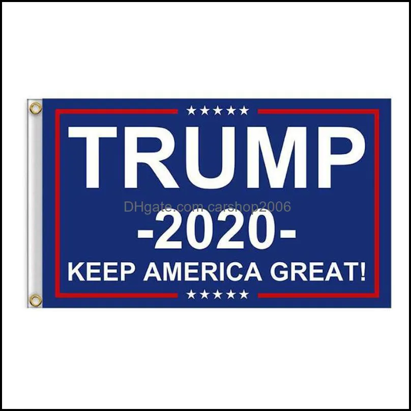 90*150cm Donald Trump Amercia Flag Polyester Confederate Flag Head Metal Grommet Personality Decor Trump 2020 Keep Great Banner VT1738