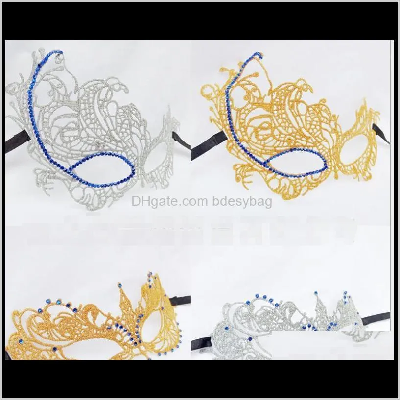 lace inlaid diamond mask night club sexy eye mask masquerade dance halloween party mask. opening ceremony. birthday party. wedding party