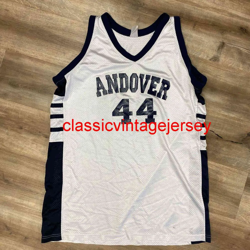 StitchedPHILLIPS ACADEMY ANDOVER VINTAGE DÉBUT DES ANNÉES 2000 CHAMPION BASKETBALL JERSEY Broderie Personnalisée N'importe quel nom Numéro XS-5XL 6XL