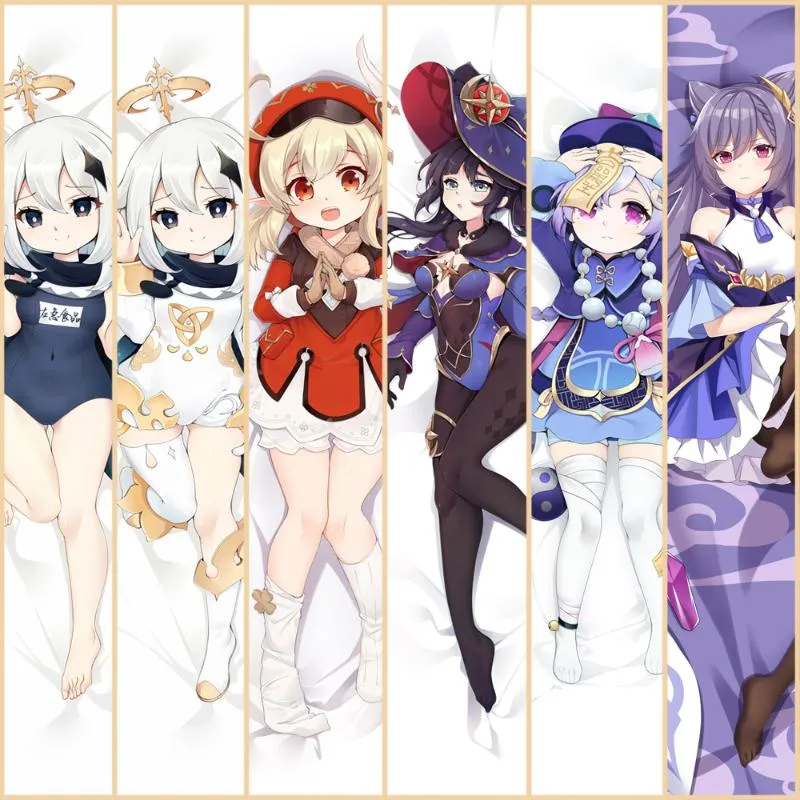 Pillow Case Game Genshin Impact Paimon Dakimakura Hugging Body