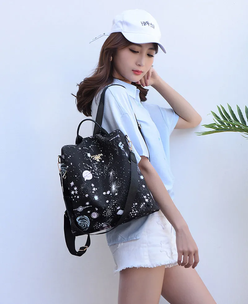 Fashion Anti-theft Women Backpacks Famous Brand High Quality Waterproof Oxford Ladies Large Capacity Bag BB001