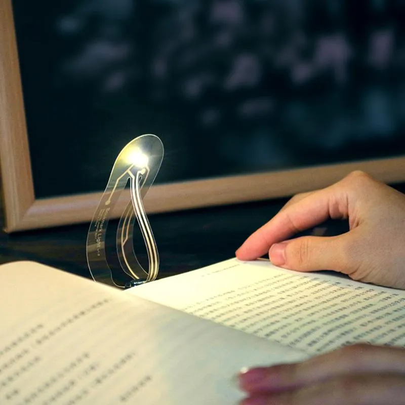 وضع إشارة مرجعية Mini LED LED Book Book Book Batter Battery قراءة ليلة جيب رفيعة
