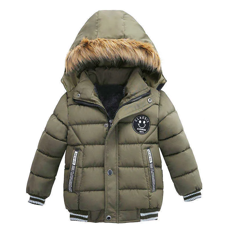 Kids Winter Coats Boys Thick Coats Hooded Warmest Jackets For