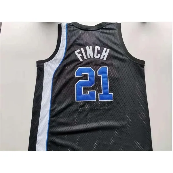 001rare Basketball Jersey Men Youth women Vintage tigers Larry Finch Black Size S-5XL custom any name or number