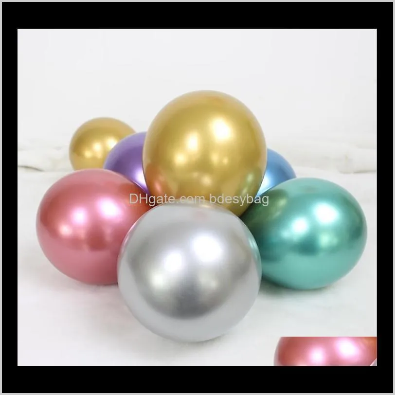 thickened ballonon net red children`s birthday party wedding ceremony wedding room decoration metal chrome balloon