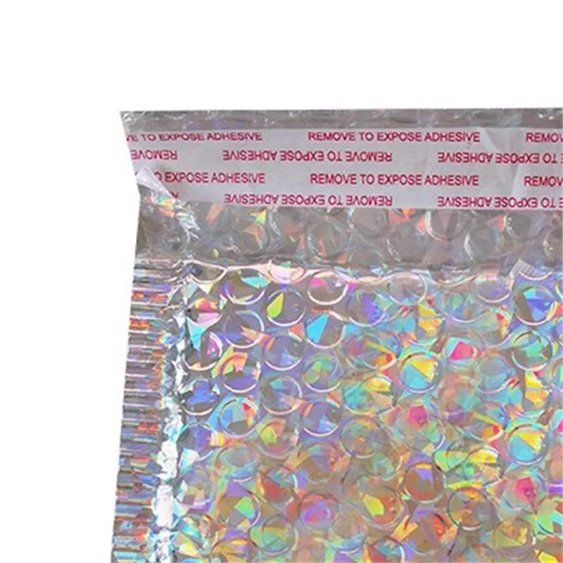 Laser Bubble Mailer Poly Mailing Bags Enveloppes d'expédition avec enveloppe d'emballage d'expédition Mailers Sac rembourré