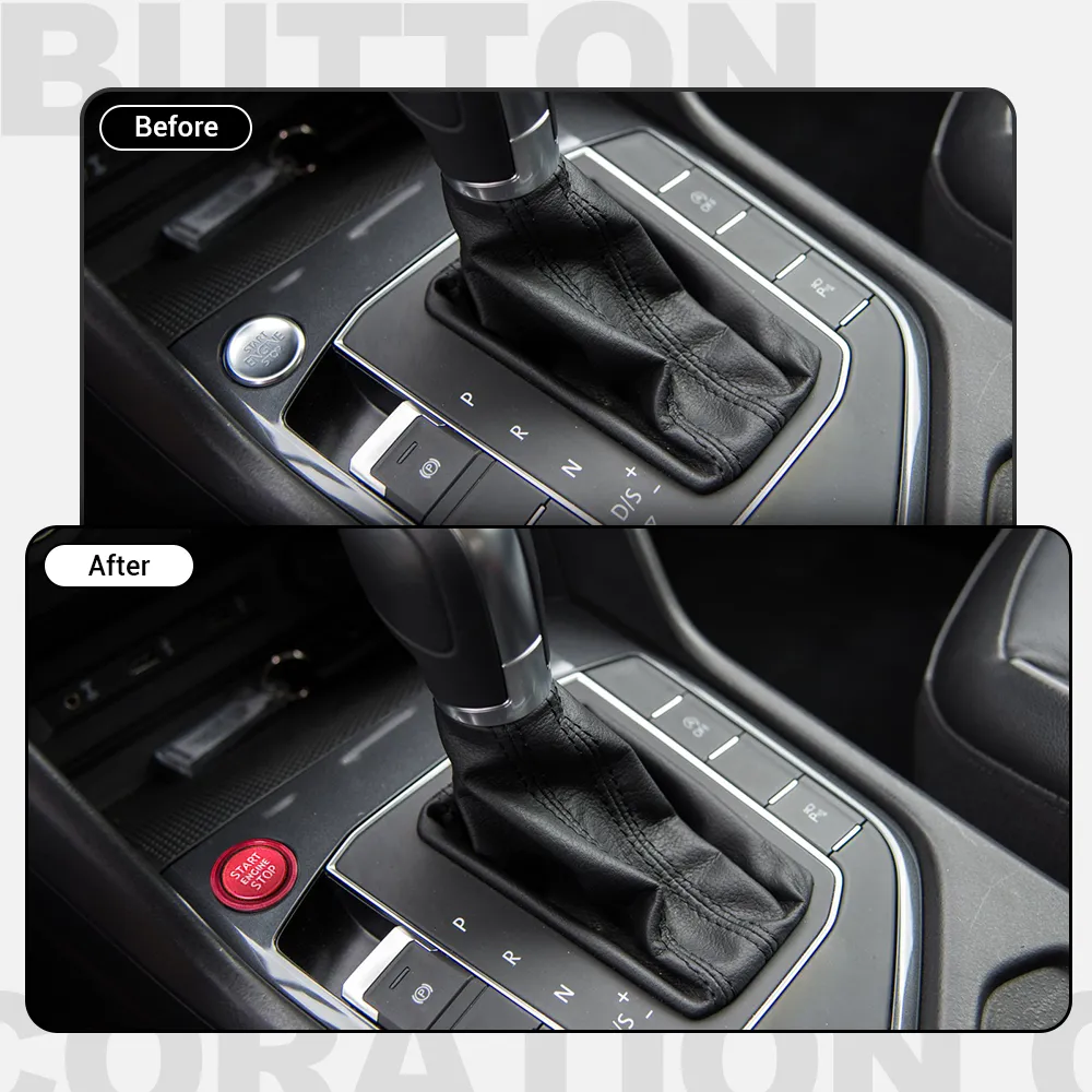 Кнопка запуска двигателя автомобиля, кольцо, крышка зажигания, накладка для VW Golf 7 MK7 VII GTI R Tiguan Jetta CC Arteon Passat B8 Touareg T-roc P290Z