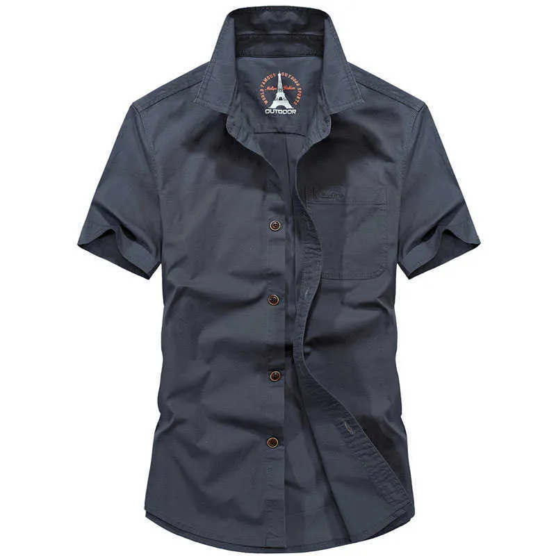 overhemd mannen tröjor män märke grå mens designer skjorta korta ärmar blus män tröja avslappnad camisetas hombre 210527