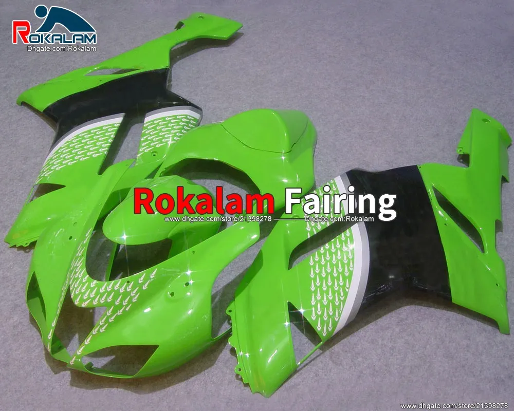 Para Kawasaki Ninja Aftermarket Fairket Bodywork ZX6R ZX 6R 2007 2008 ZX-6R 07 08 Motobike Fairing (moldagem por injeção)