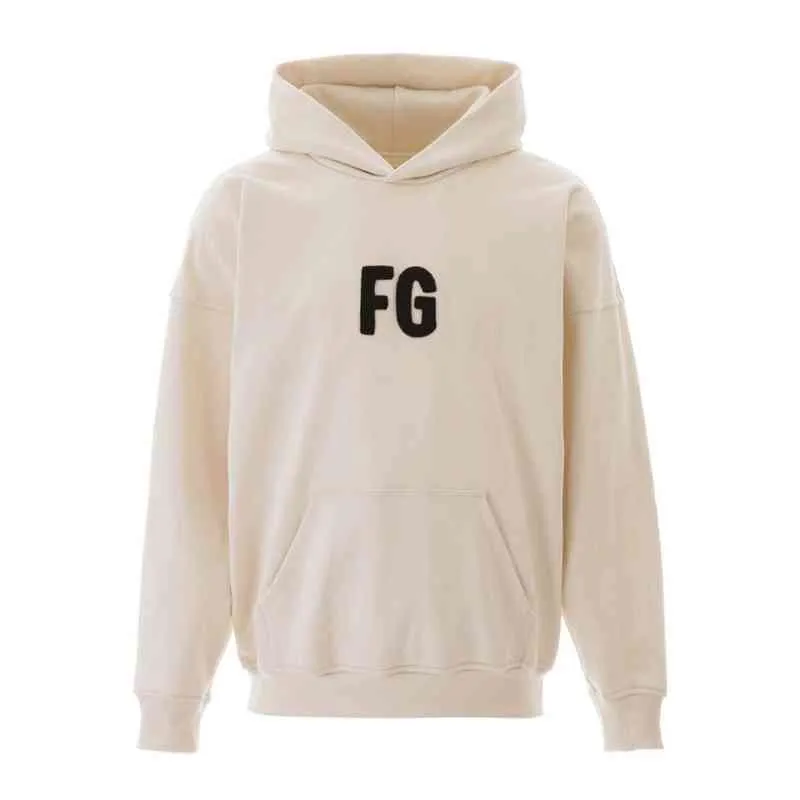 20ss Hip Hop High Street 6th Main Line Rich and Noble Flocking Fg Letter Embroidery Hoodie Men's Women's Couple's Sweater Fashion