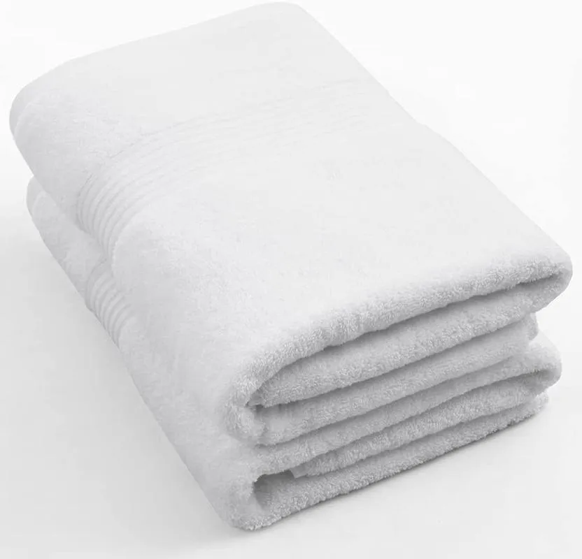 タオルモーニングロード2パック100％コットンバスタオル、バスルーム用タオル、高吸収性、迅速な乾燥バスルーム
