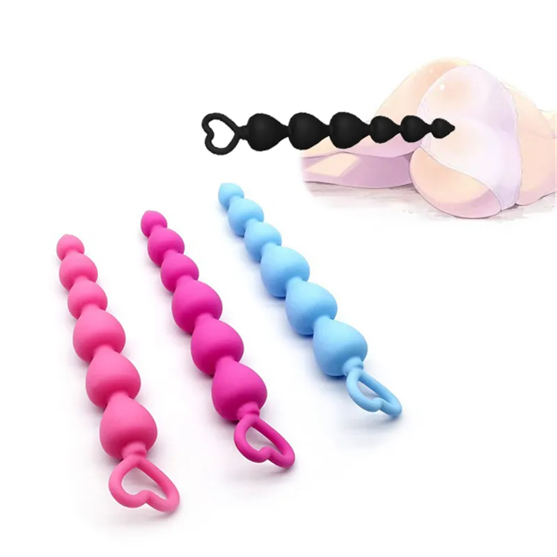 plug anal bolas Massageador anal 3 Bolas de silicone Butt plug sexo Brinquedos Dildo  Traseiro main image 1