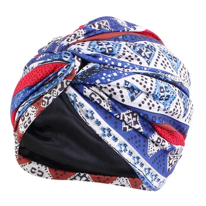 Bonnet/tête de mort casquettes tendance impression nuit cheveux Style soins fausse soie doublure sommeil Bonnet chapeau chimiothérapie Turban