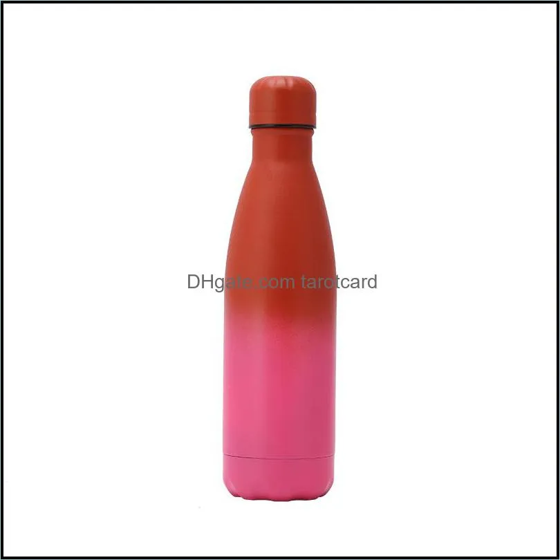 high quality 17oz water bottle stainless steel vacuum insulated thermos leakproof double walled cola shape flask free