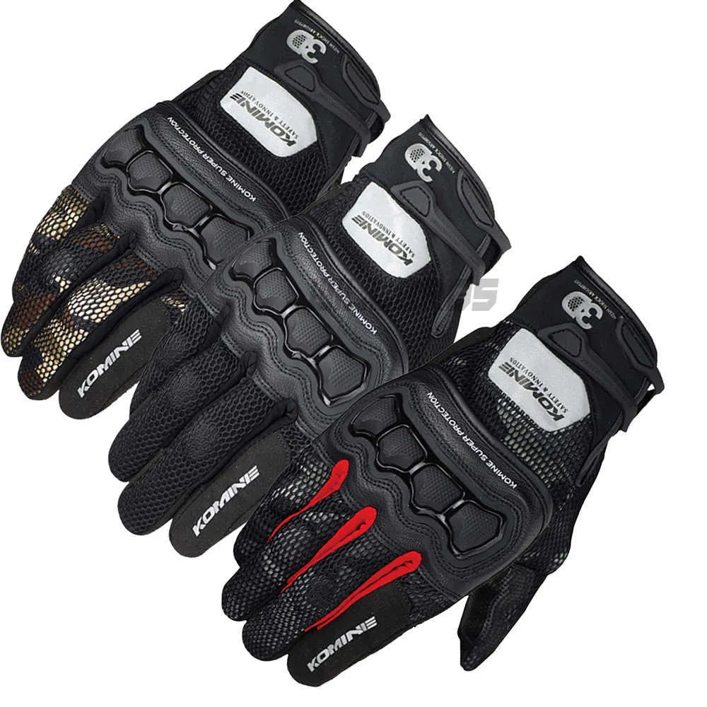 Haute qualité Komine GK-215 été 3D maille gants de protection moto vélo équitation GK 215 gant H1022