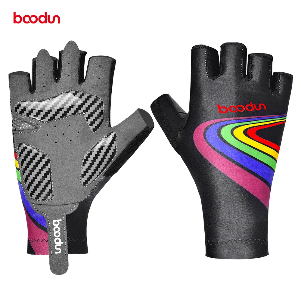 Brand children wear racing kart bike glove with short finger cycling gloves for kid