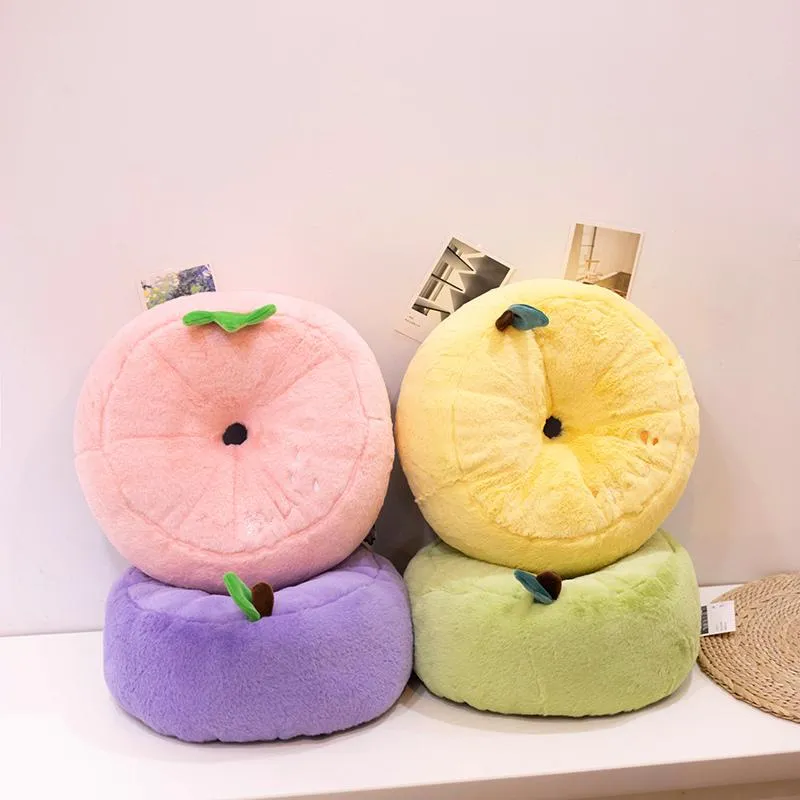 Cushion/Decorative Pillow 40cm Fruit Shape Pink Cushion Chair Seat Tatami Floor Comfortable Thick Stool BuCushion Home Decoration