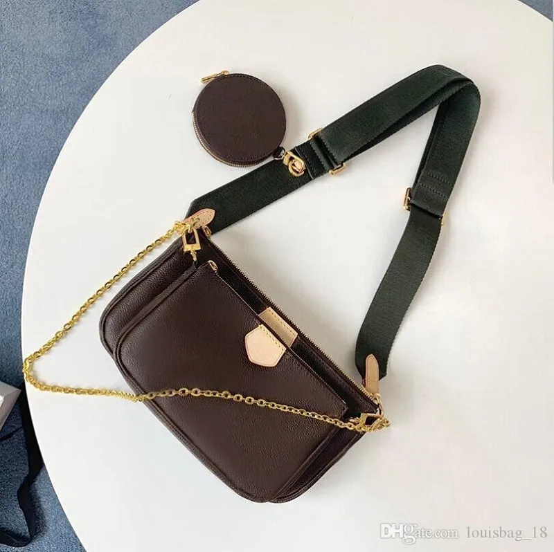 Sale 3 piece set designers bags Multi Felicie Pochette women crossbody bag Genuine Leather luxury handbags purses designers lady tote bags Coin Purse
