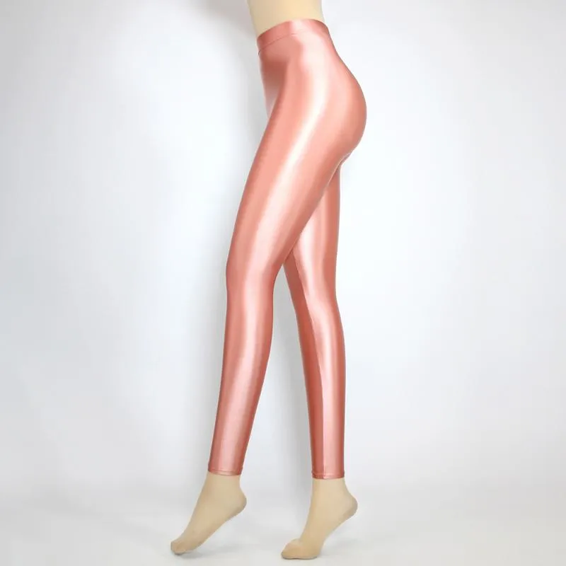 Yoga Outfit My Satin Glossy Leggings High Women Elasticity Capri Pants  Sport Fitness Opaque Shiny Sexy Japanese Tights From Gesanghuaa, $40.98