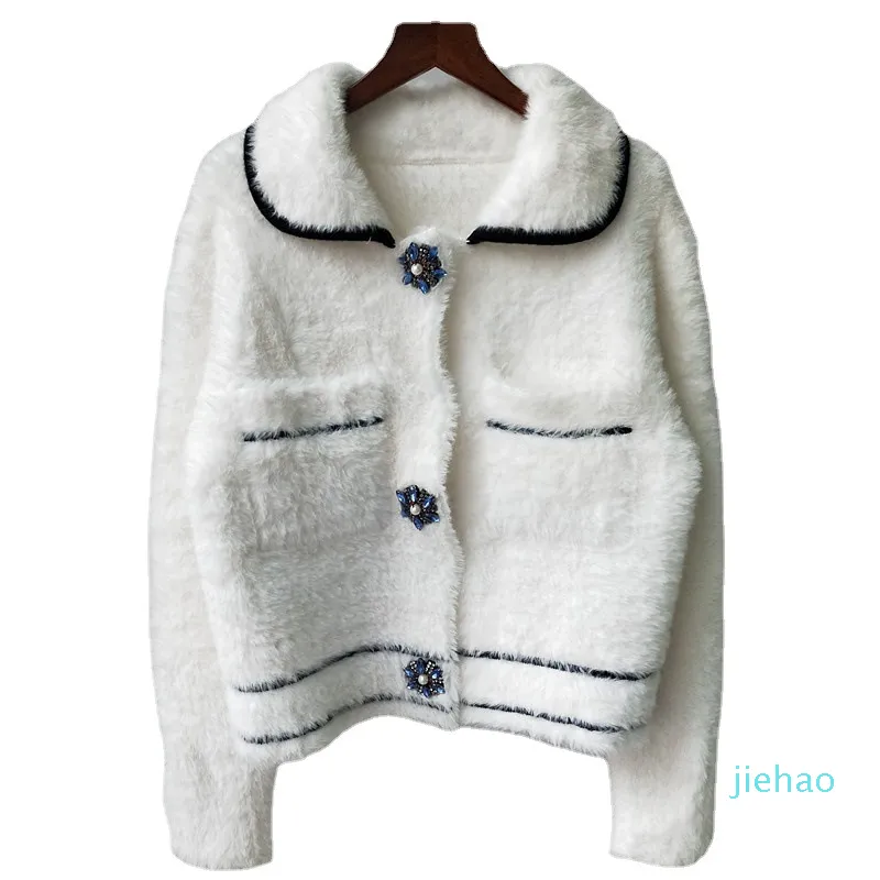 Dames Cardigan Designer Sweater Casual Knit Shirt Brief Afdrukken V-nek Herfst en Winter Mode Dames Trui's Kraag Luxe kleding
