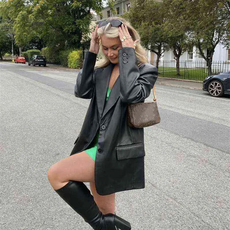 slim fit dress slacks Deep Green Leather Blazer Dress