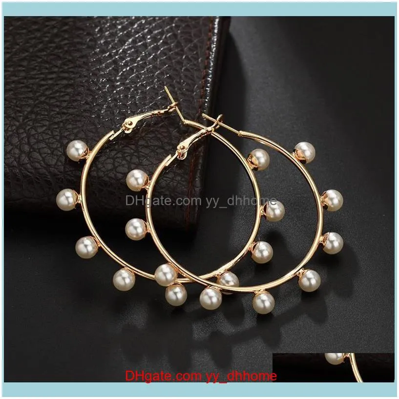 Pairs Earring Decors Fashion Fake Pearl Geometric Pendant Earrings Drop For Women Jewelry Accessories Hoop & Huggie