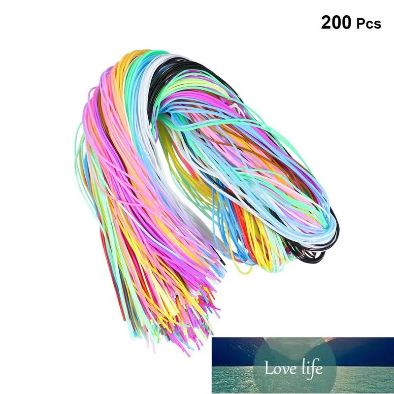 200pcs Colorful Braided Rope PVC Braided Wire Plastic DIY Braided Rope DIY String PVC Plastic