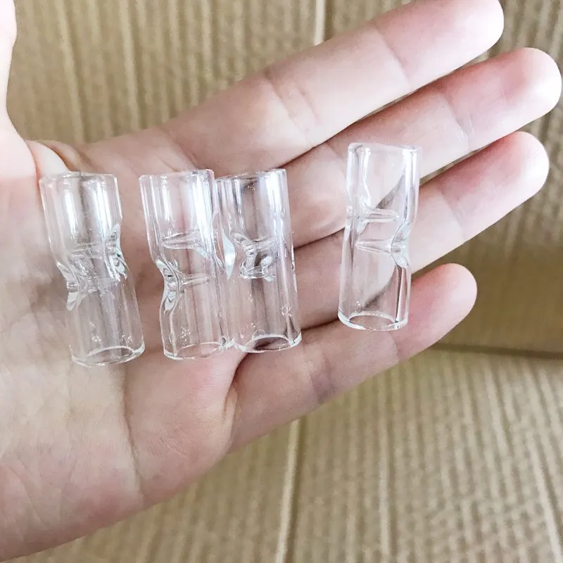 Mini Glass Filter Tips f￶r att r￶ka torrhj￤lt Tobak Rawrolling Papers Pyrex Glass Round Mouth Mouth