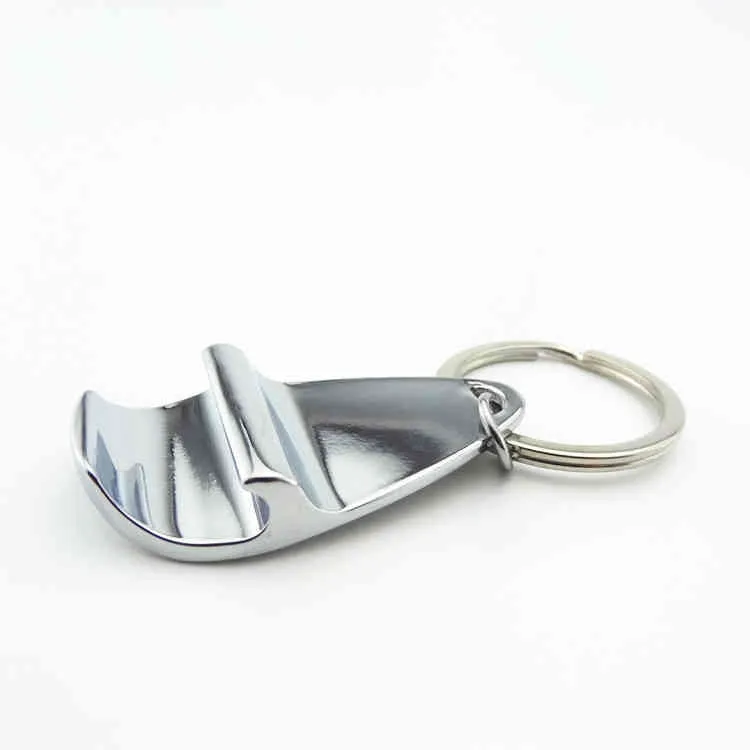 Porte-clés ouvre-bouteille en métal clé bière créative mens voiture pendentif anneau gravé