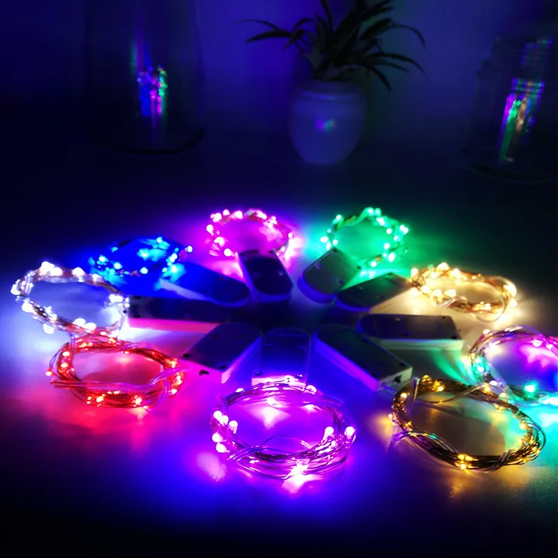 2M LED String Lights Battery Garland Fairy Christmas Decoration Festoon Bulb For New Year Wedding Brithday Party Lamp