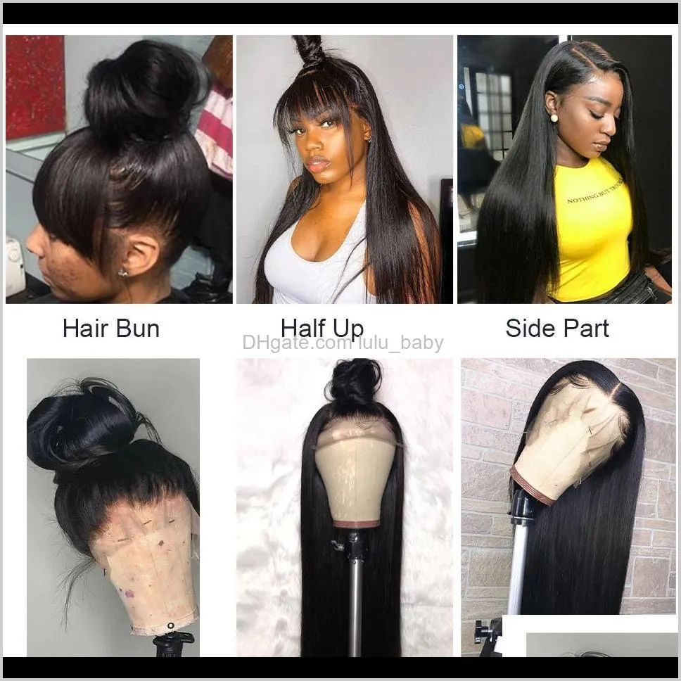10a brazilian hair straight human hair wigs with baby hair kinky curly 4*4 lace front wigs body wave wholesale price