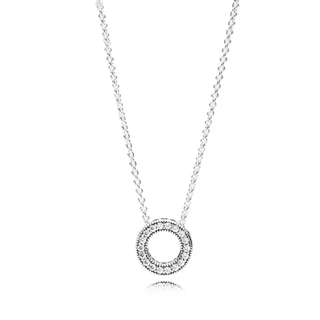 Collier en argent Sterling 2021 100% 397436CZ, à la mode, de luxe et de charme, adapté au bricolage, bijoux originaux pour femmes, cadeau, nouvelle collection 925