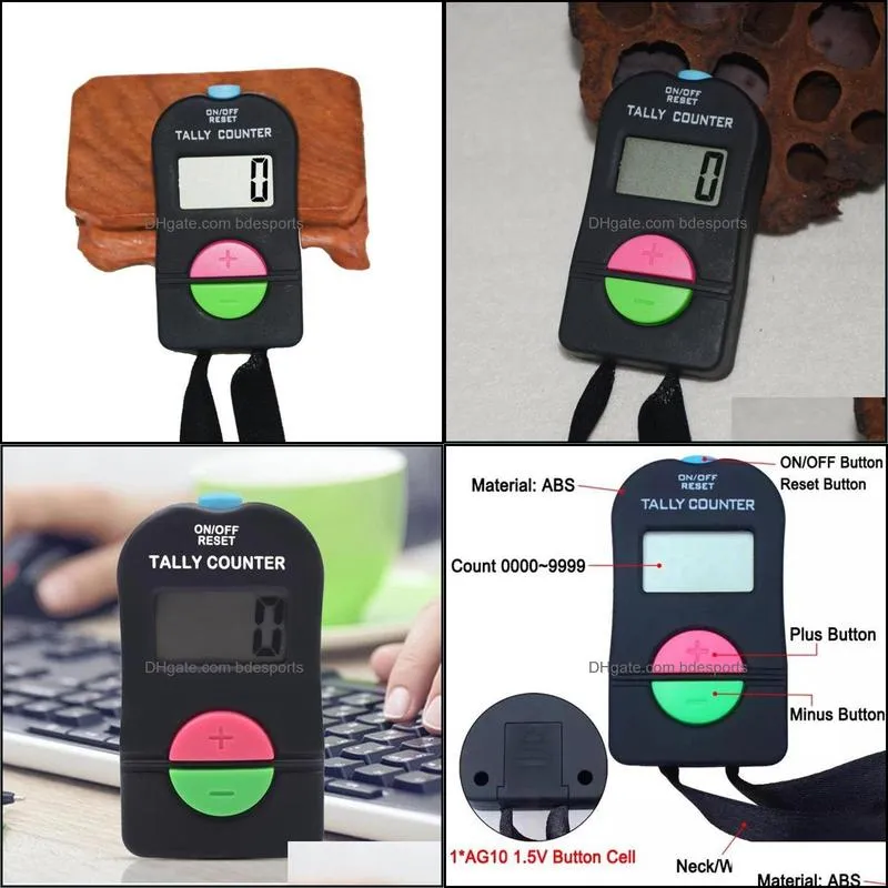 5PCS Hand Held Electronic Digital Tally Counter Clicker Security Sports Gym School ADD/SUBTRACT MODEL fast shipping