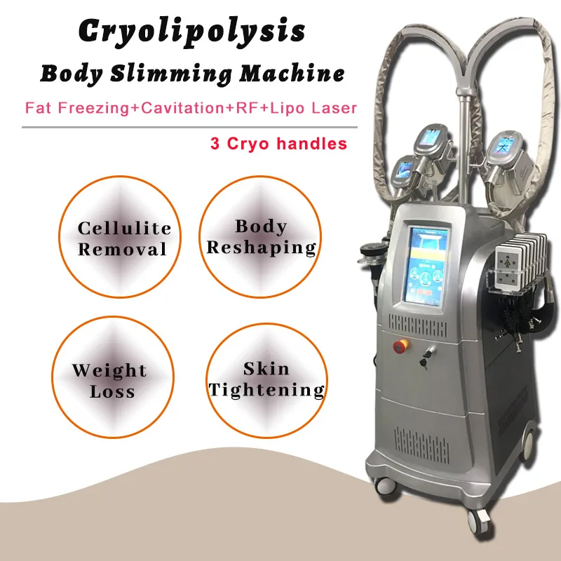 Multifunctional Weight Loss Machine Cryolipolysis Vacuum Treatment Fat Freezing Body Shaping Equipment Rf Skin Tightening