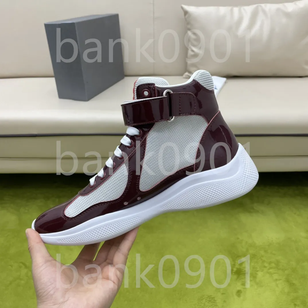 boots patent leather Men Designers Casual Shoes Sneakers luxurysherly Genuine Leathers red shoe Canvas mate Trainers box dustbag shopping bag 39-46