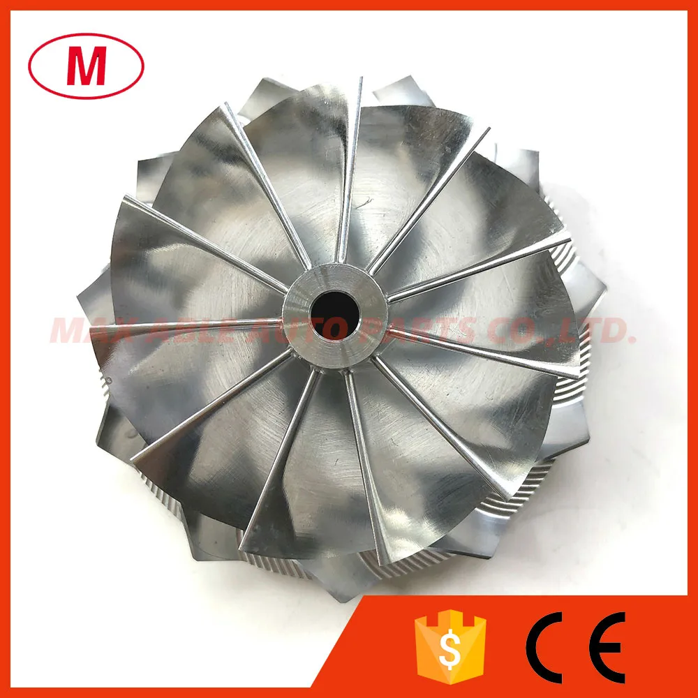 T04R 451470-0001 66.30/84.00mm 11+0 blad Turbo-turbo billetkompressorhjul/aluminium 2618/malningshjul/impeller för racingpatron/CHRA/kärna