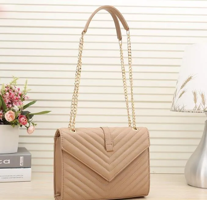 2021 Luxe Femmes En Cuir Sac À Main Mode Casual Chaîne Épaule Messenger Sac Célèbre Classique Sacs À Main Marque Designer Sac À Bandoulière Treillis