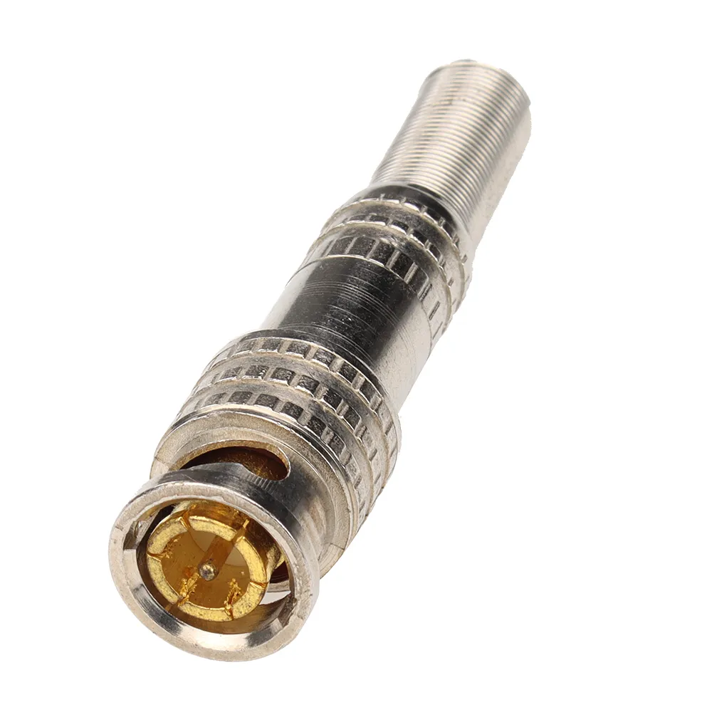 Connecteur BNC à ressort de torsion sans soudure, Jack pour Coaxial RG59 pour système de Kit de Surveillance de caméra de vidéosurveillance