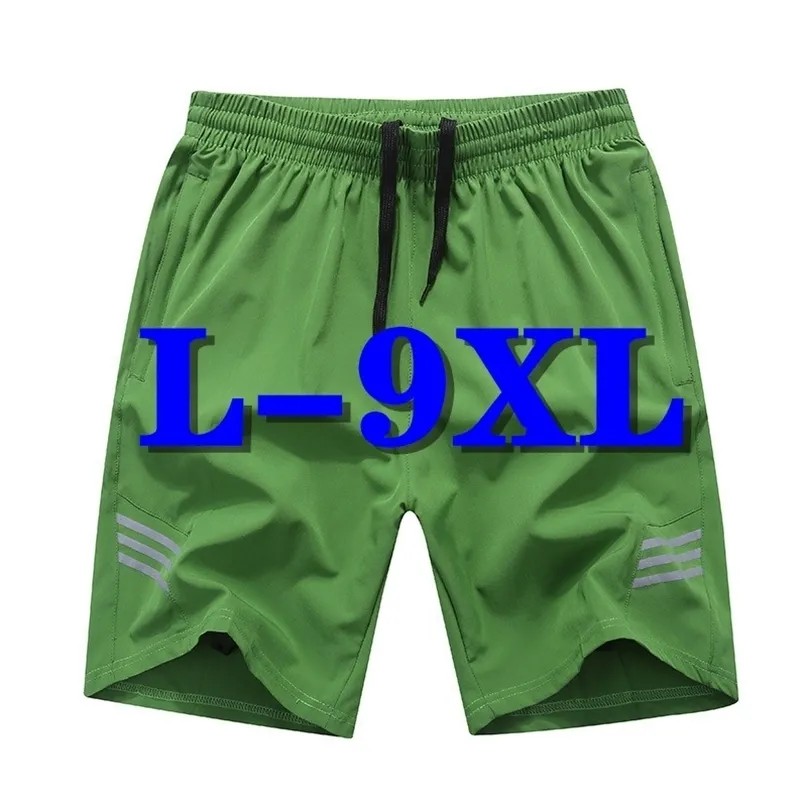 Plus Size Shorts masculinos para Homens Verão Oversized Mens Homem Esportes Casual Calças Curtas Boardshorts Beachwear Respirável L-9XL 210712