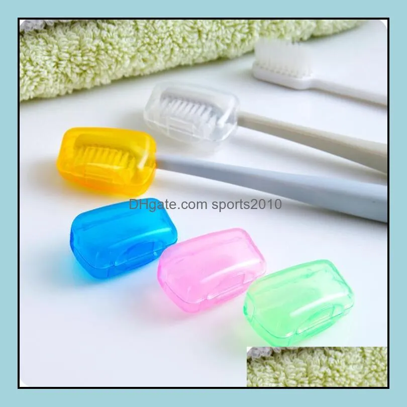 Portable Plastic Toothbrush Head Covers For Travel Camping Home Brush Cap Organizer Case Box Wholesale LX1253